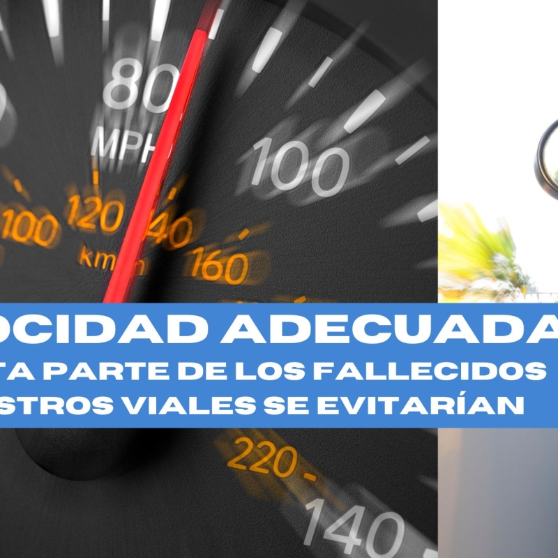 La cuarta parte de los fallecidos en siniestros de tráfico se evitarían si se respetara la velocidad adecuada